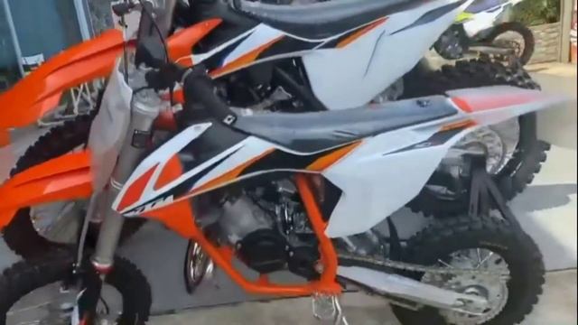 The kids get a new KTM 50 Mini