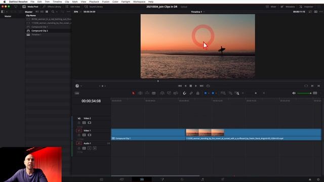 How to Merge (join) CLIPS in DaVinci Resolve 17