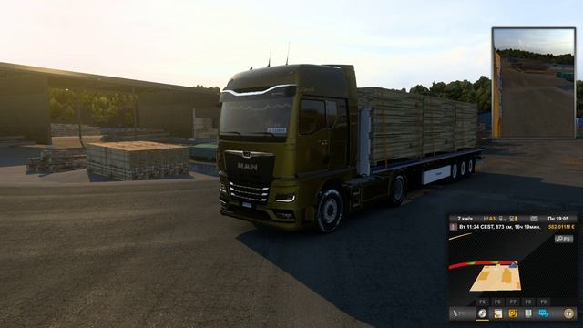 ETS 2/ ЗАГРУЗКА ПИЛОМАТЕРИАЛОМ/ на руле MOZA R5