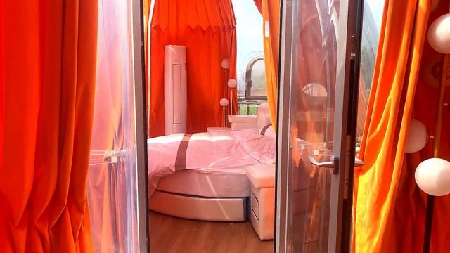 The ultimate glamping resort with its own living room, bedroom and bathroom