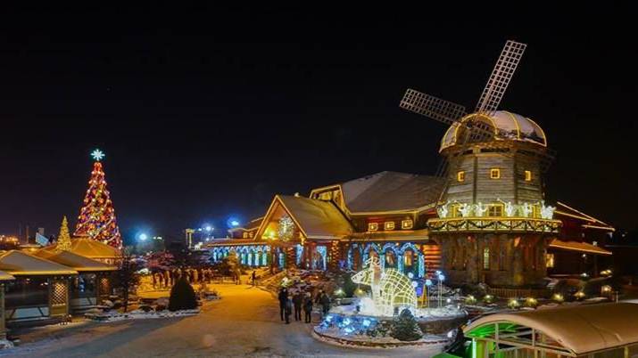 Рождество в Риге. Ресторан Лидо. Christmas in Riga, Lido