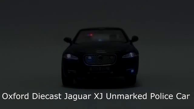 Oxford Diecast Jaguar XJ Unmarked Police Car