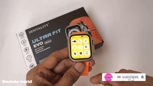 Zentality Ultra Fit Evo Calling Smart Watch Voice Assistant-128MB-IP67 49MM -Ultra Fit Evo Unboxing