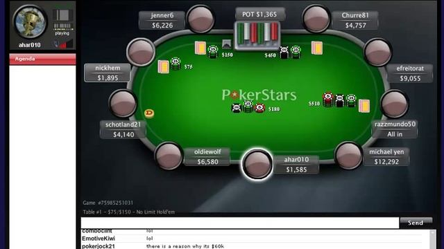 Live Training Video  ahar010 MTT Middle Stages #1 21st February 2012 – Poker School Online  Learn P