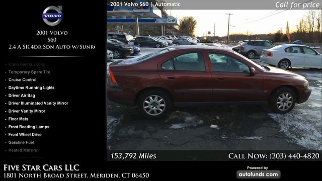 Used 2001 Volvo S60 | Five Star Cars LLC, Meriden, CT - SOLD