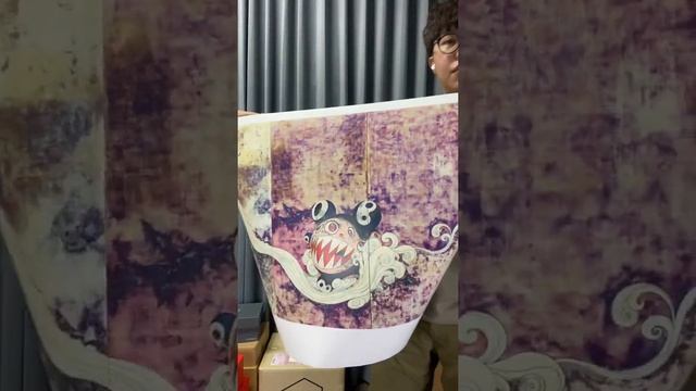 小黑痣【開箱】村上隆 TAKASHI MURAKAMI 727 Roll poster 海報