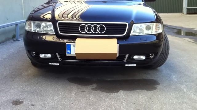 AUDI A4 B5 - headlights, fog lights, DRL, światła przednie w Audi