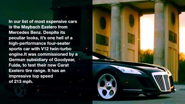 Top 10 Most Expensive Cars in the World 2021