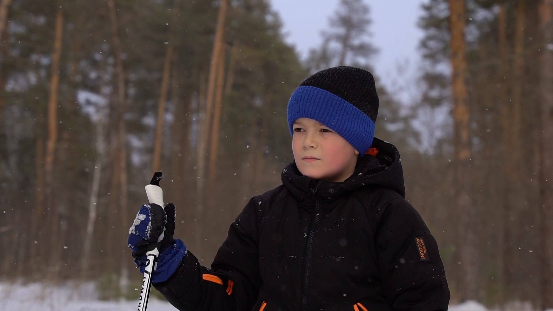 Маленький лыжник