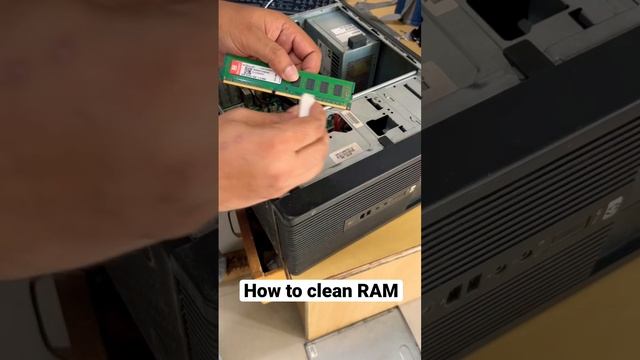 Best way to clean computer RAM stick #arsmart #shorts #RAM