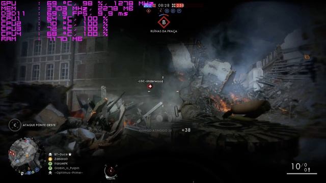 Battlefield 1- Mapa Amiens - I5 3330 - GTX 970 mini OC