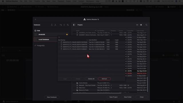 Don’t lose everything in DaVinci Resolve!    How to BACKUP Projects, Database, Media & Computer