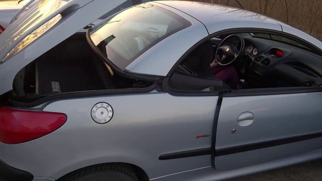 otwieranie dachu peugeot 206cc