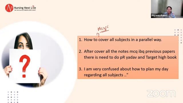 Plan MSc 30 Days Revision Strategy | Live Doubt Session-1 by Ms Priyanka Randhir | Nursing Next Liv