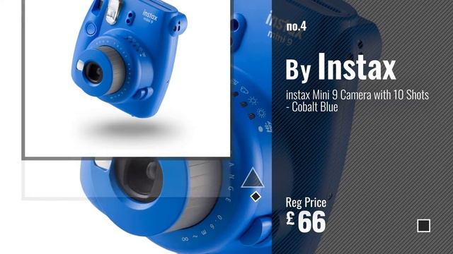 Top 10 Instant Cameras [2018]: instax Mini 9 Camera with 10 Shots - Ice Blue,70100135871