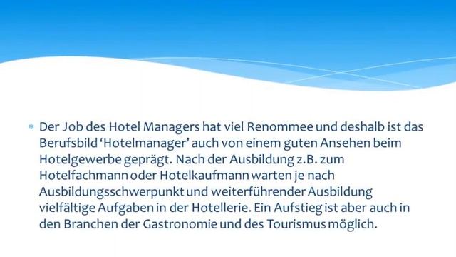 Hotel Management – Was muss ich können Was muss ich wissen