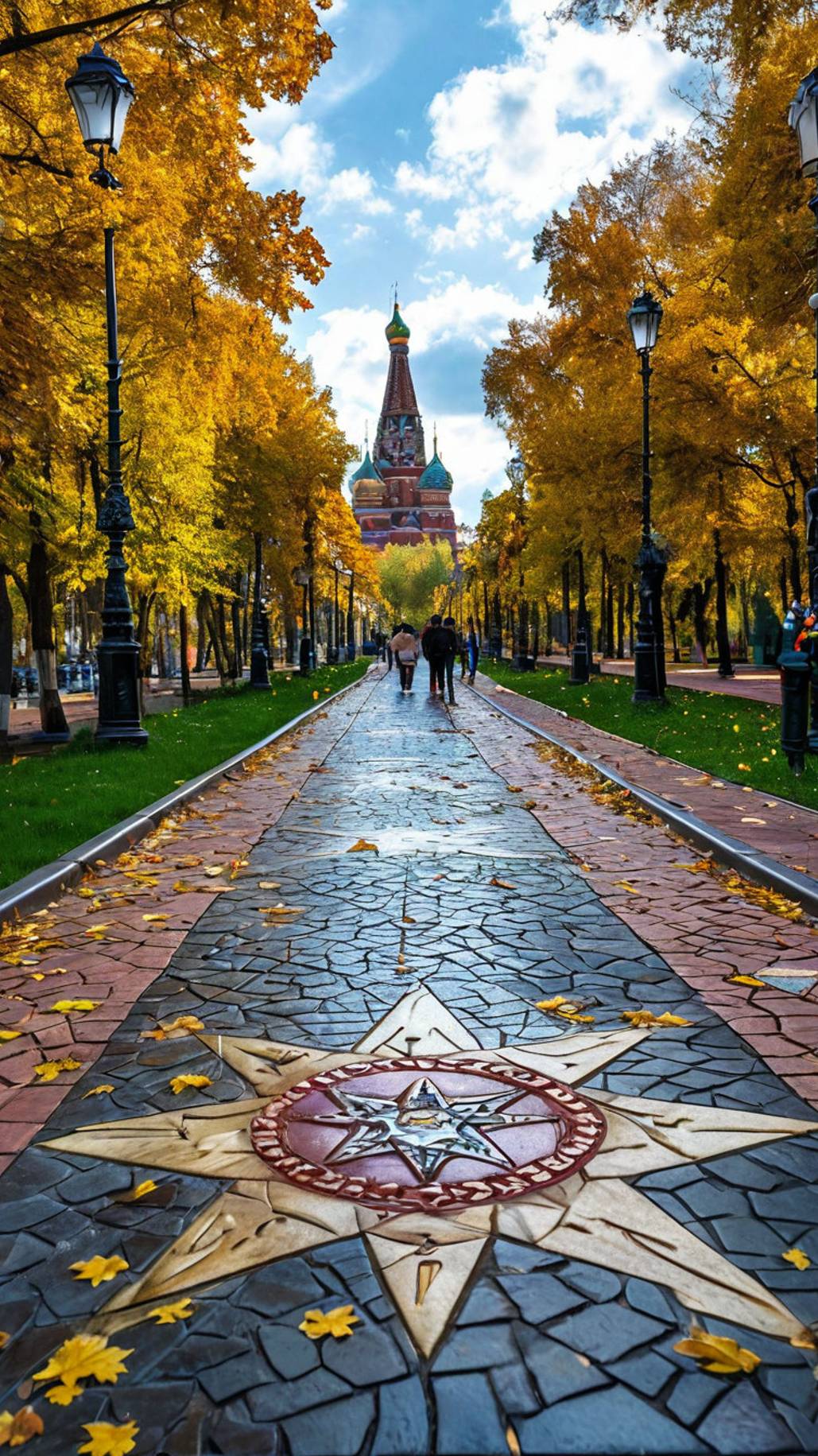 Аллея звезд в торговом центре Вегас в Москве