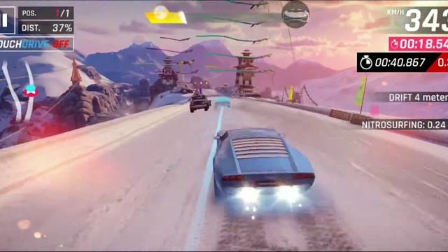 Asphalt 9 -Lamborghini Miura Looper Prix R2- 1* -40.536-[Snow Vault].