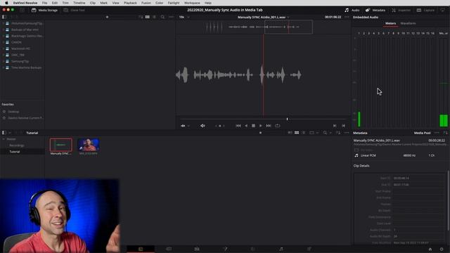 Sync Audio HACK   How to Manually SYNC Video & Audio in the Media Tab   DaVinci Resolve 18