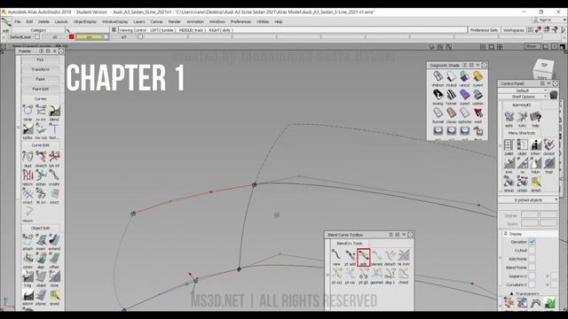 Audi A3 Sedan 2021 Course | Chapter 1 | Free Alias Tutorial | MS3D