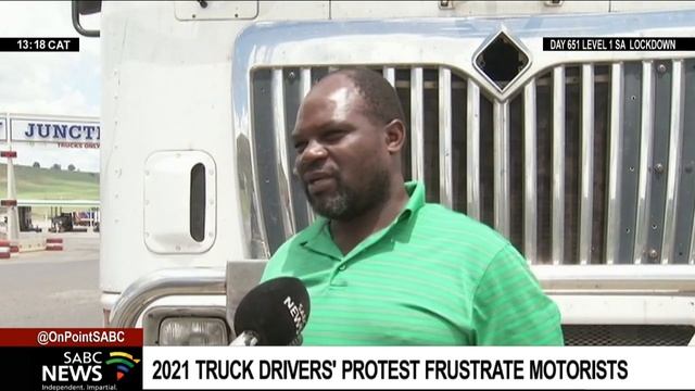 Truck drivers' protest on N3 in 2021 badly affected SA's economy