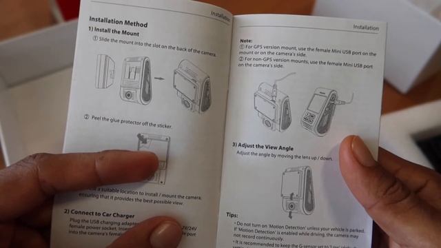 A119 V3 Dash Cam Unboxing