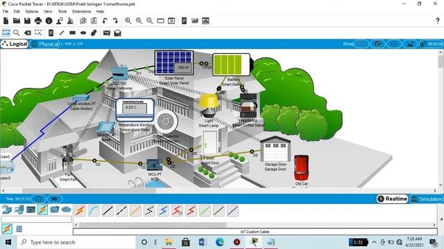 packet tracer smart home IoT