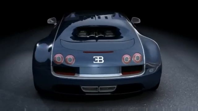 Bugatti Veyron Super Sport Dark Blue Tinted/Carbon White Silver  in detail