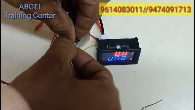 How to use 0-100 v,0-10 a mini digital volt & ampere meter.(ABCTI-Training Center)