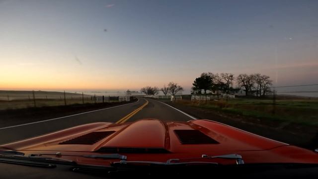 Early morning drive, 1965 Jaguar XKE FHC