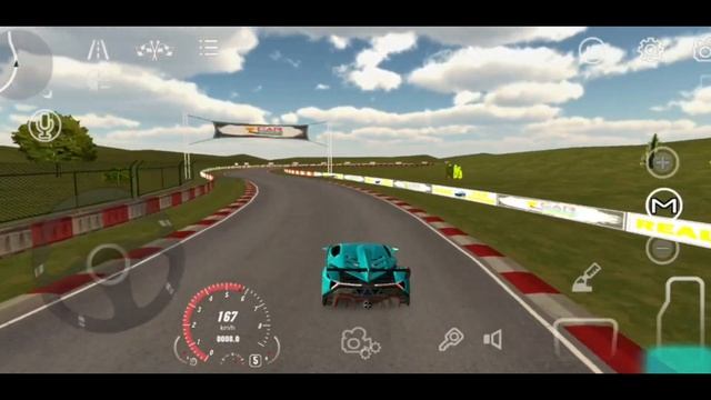 Lamborghini Veneno on Track 1