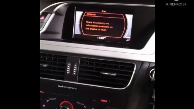 Audi A4 how to check oil level..