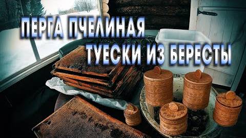 ПЕРГА ПЧЕЛИНАЯ ПОЛЕЗНЫЕ СВОЙСТВА, ТУЕСКИ ИЗ БЕРЕСТЫ СВОИМИ РУКАМИ, РЕМЕСЛО, ЖИЗНЬ В ДЕРЕВНЕ.