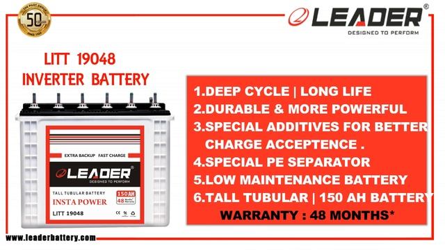 Get Leader Inverter Battery Franchisee with 50% ROI (Return on investment) - Leader Batteries