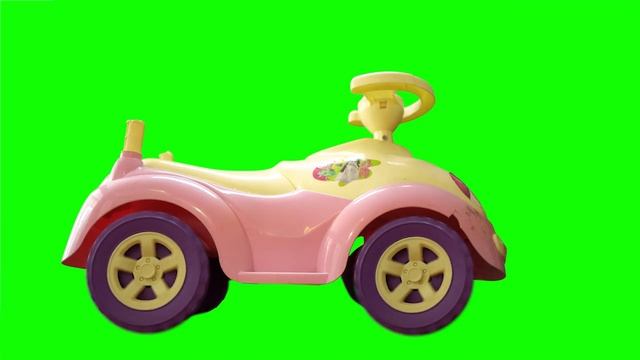 Footage baby car green screen _ футаж детская машинка