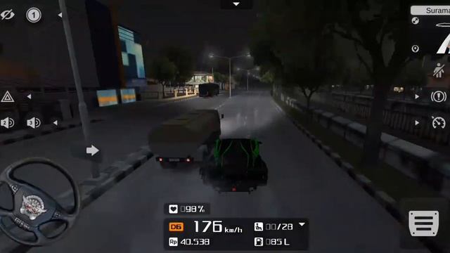 Bangkalan to surabaya with my Lamborghini at night.