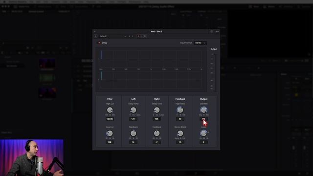 DELAY Audio Effect in DAVINCI RESOLVE 17 FAIRLIGHT   Audio Effects Series