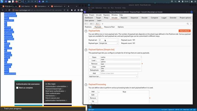 06. Lab 5 - Username enumeration via response timing