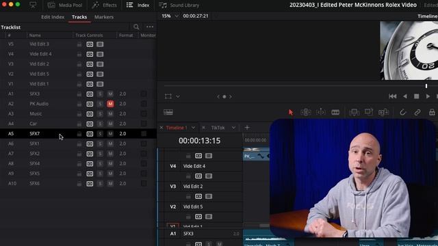 DaVinci Resolve 18.5 Makes Moving Video Tracks a Breeze