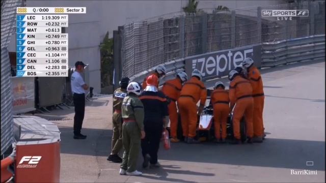 FIA F2 Monaco 2017 Qualifying Matsushita Crashes