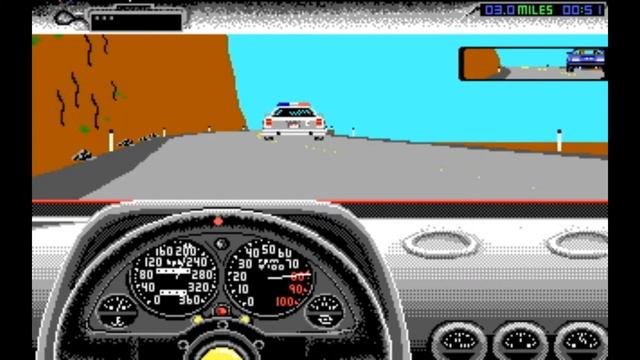 Test Drive 2 (1989) - Ferrari F40 VS Porsche 959 - Good start means nothing... @ GameGraveyard.net