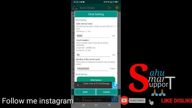 Auto Clicker App Use Kaise Karen । How To Use Auto Clicker App ।Auto Click App Setting कैसे करते है