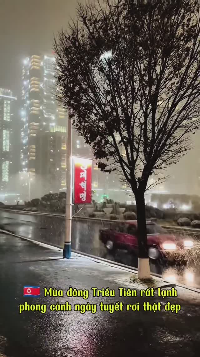 🇰🇵 DPRK winter in snow is so beautiful🌨️
