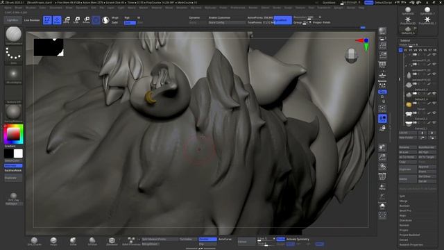 Fur - sculpt timelaps