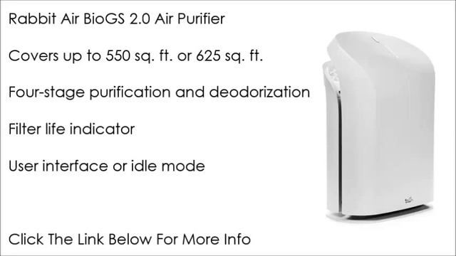 Rabbit Air Air Purifier: Rabbit Air BioGS 2.0 Air Purifier SPA-550A SPA-625A