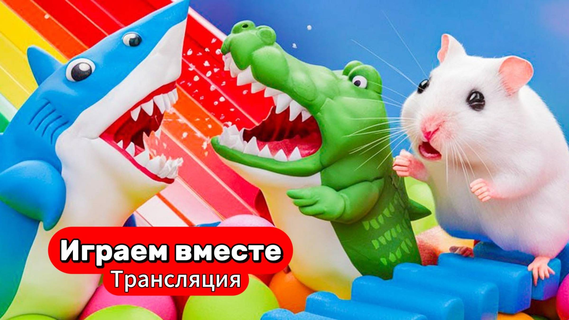 Вместе с Хомяком проходим сложный ЛАБИРИНТ 🐹 Трансляция для детей