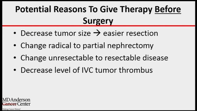 Management of Locally Advanced RCC (LND, IVC, Thrombus, Adjuvant, Neoadjuvant Therapy)