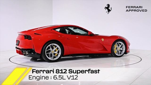 Ferrari  812 Superfast 2020MY 認定中古車 V12エンジン音あり（車体末尾番号：934）