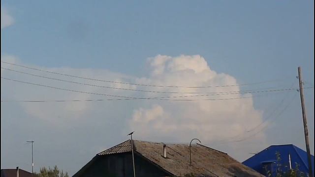 Развитие грозового облако 6 августа 2019 г.