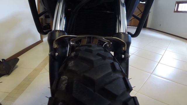 HONDA CB 500X - Tutorial para subir o paralama dianteiro